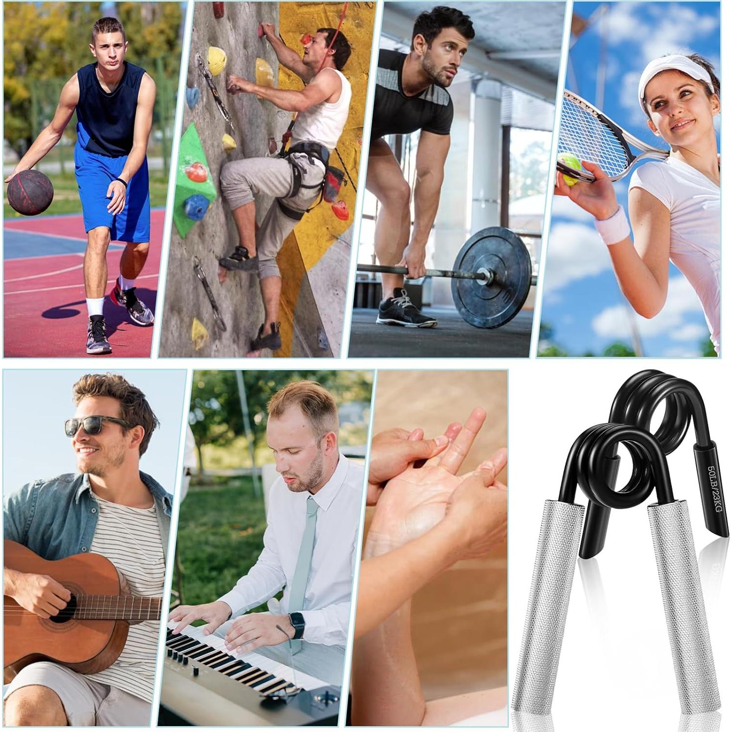 Juego de Entrenadores de Fuerza de Agarre GuiShenRen 4 Niveles 22.68-90.72kg