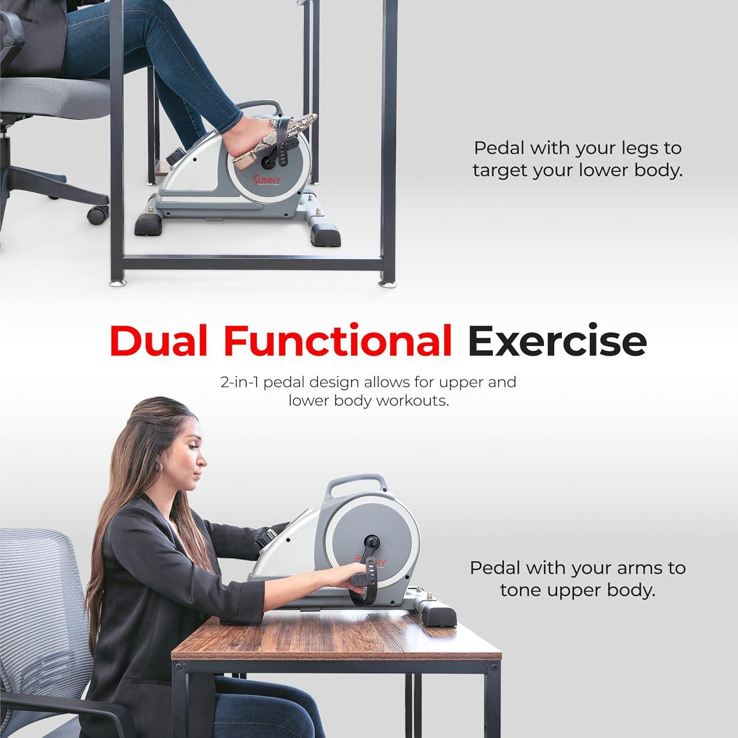 Bicicleta de Ejercicio Mini Sunny Health & Fitness Magnética