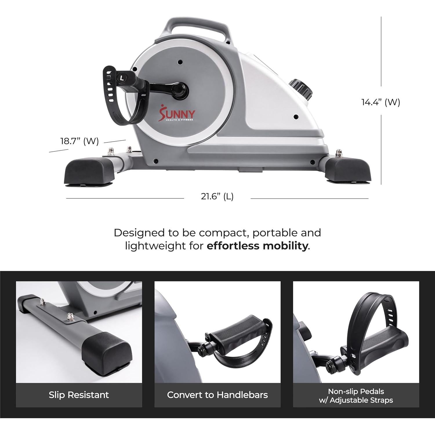 Bicicleta de Ejercicio Mini Sunny Health & Fitness Magnética