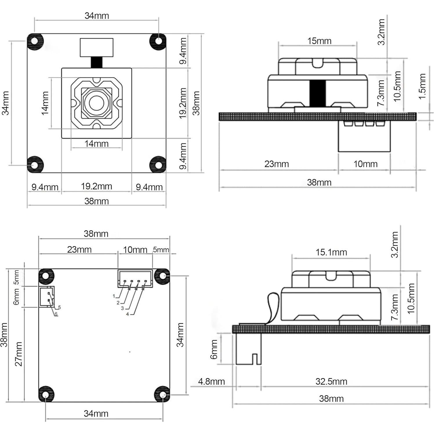 Cámara USB 4K MMlove 11MP Autoenfoque Anti-Vibración