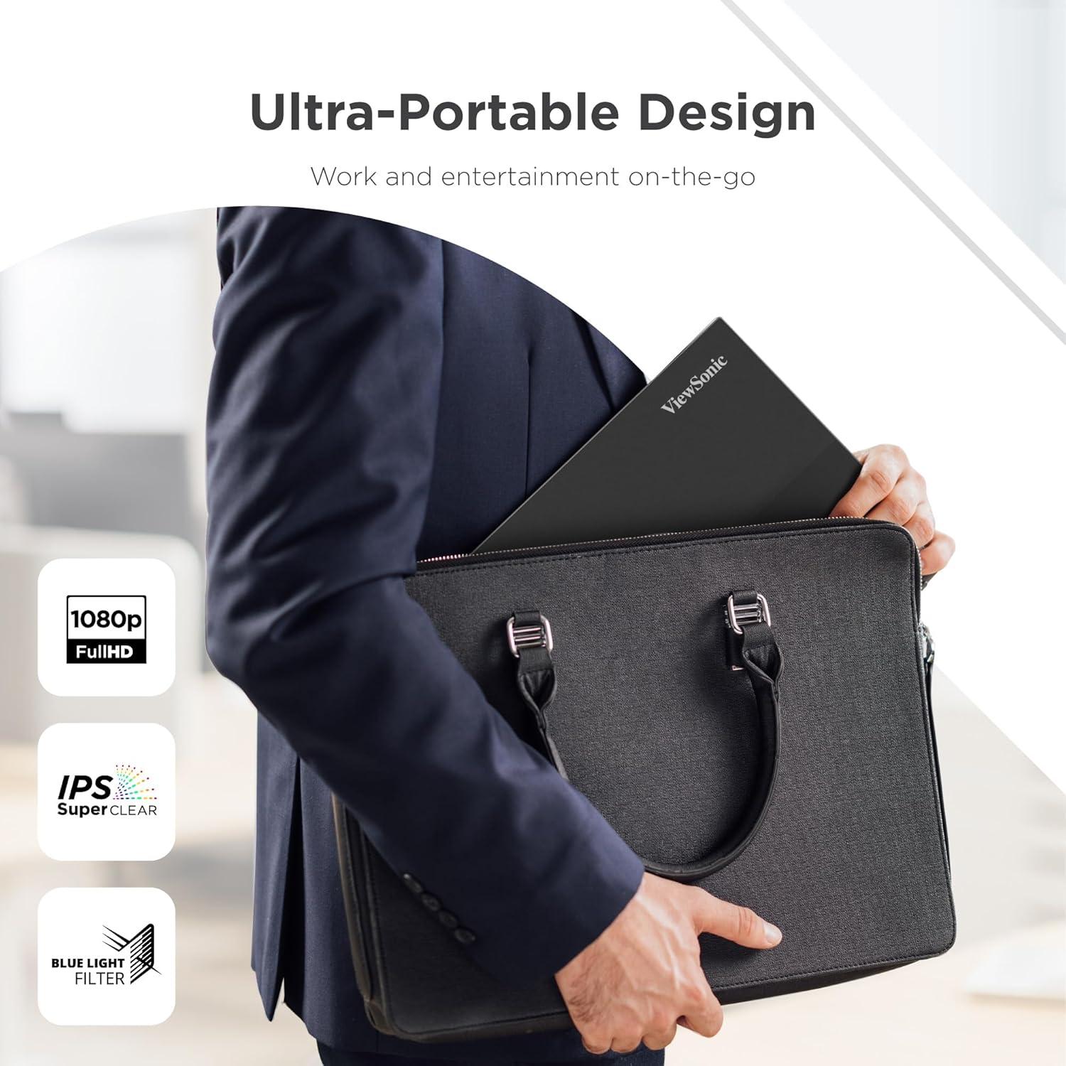 Monitor Portátil ViewSonic VA1653 15.6" FHD USB-C IPS