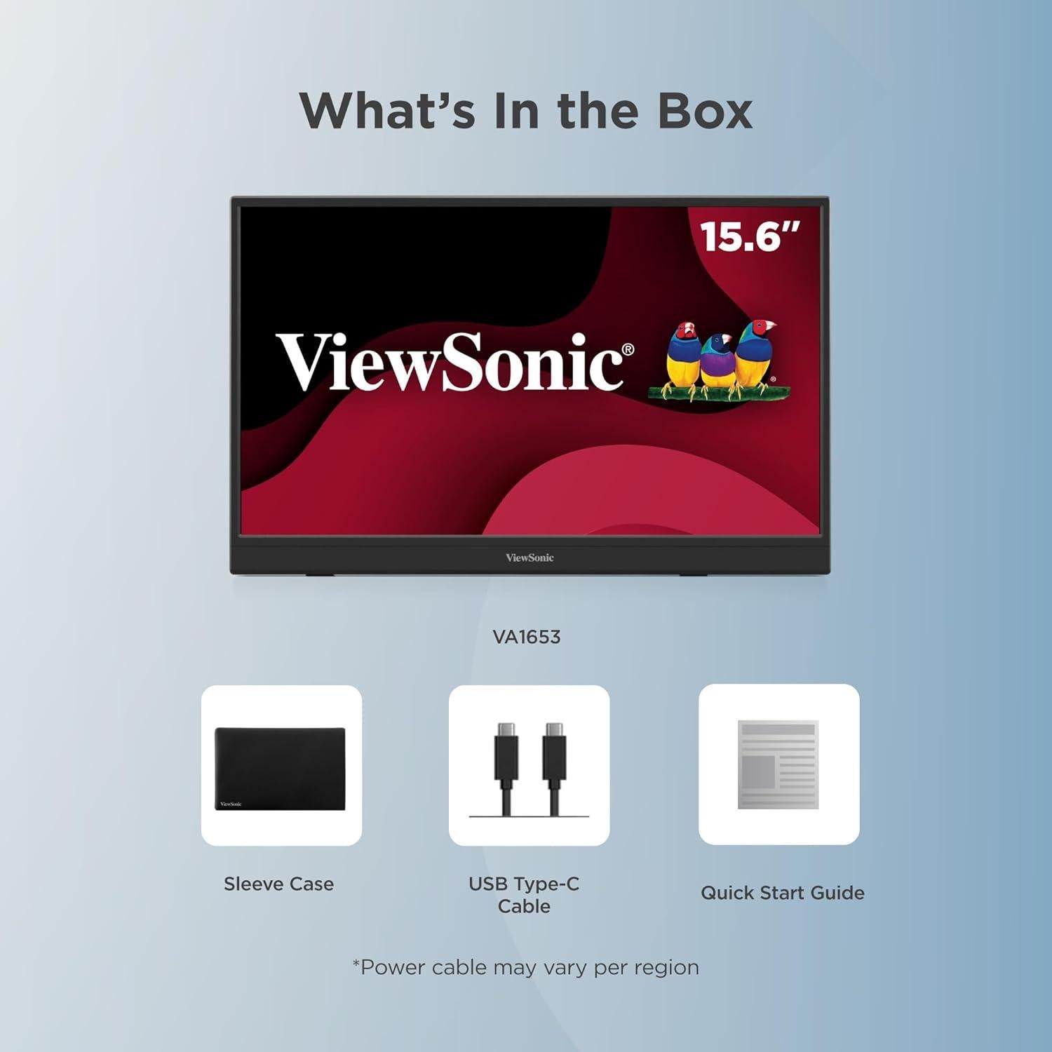 Monitor Portátil ViewSonic VA1653 15.6" FHD USB-C IPS