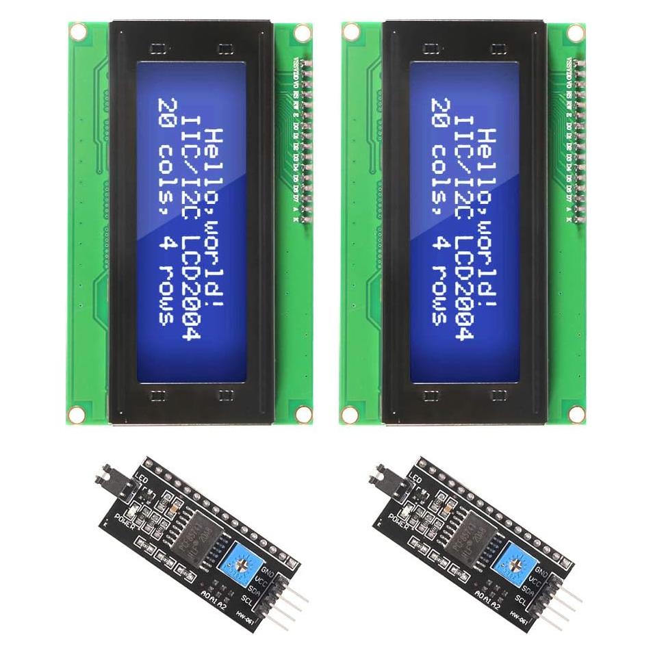 Módulo LCD 2004 I2C DORHEA 20x4 Retroiluminación Azul