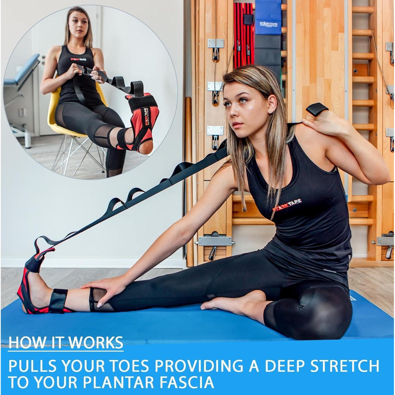 Estirador de piernas StarkTape para fascitis plantar - Azul