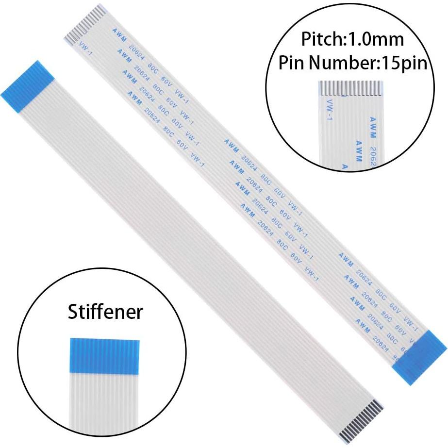 Cable FFC Aokin 15 pines 15cm para Raspberry Pi y cámara