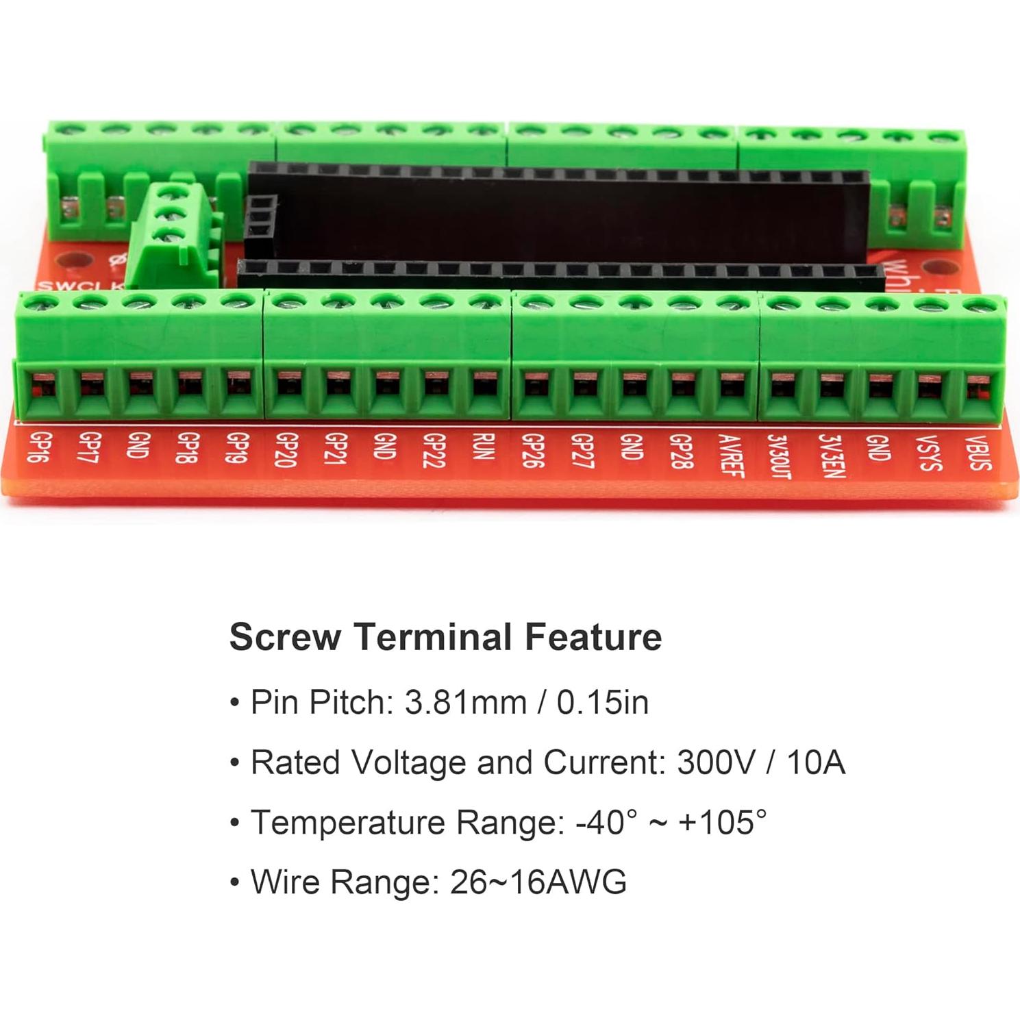 Placa de Expansión Naughtystarts para Raspberry Pi Pico SWD
