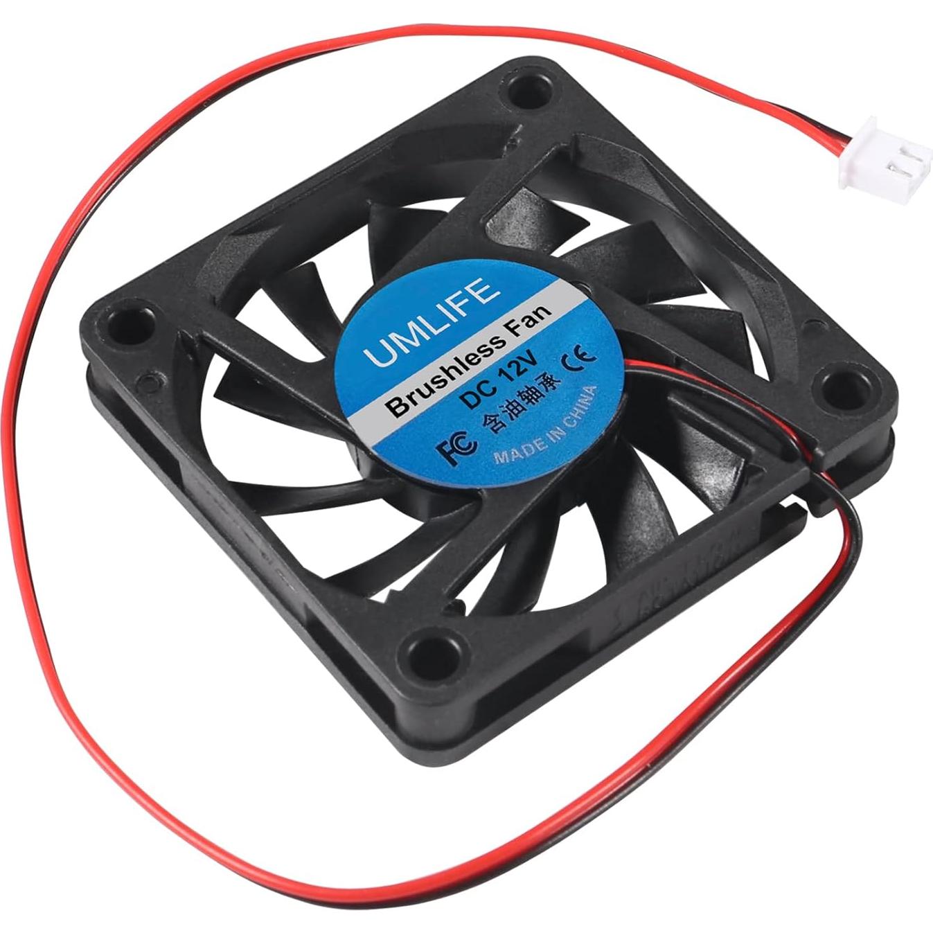 Paquete de 4 Ventiladores de Enfriamiento DC 12V 60mm UMLIFE