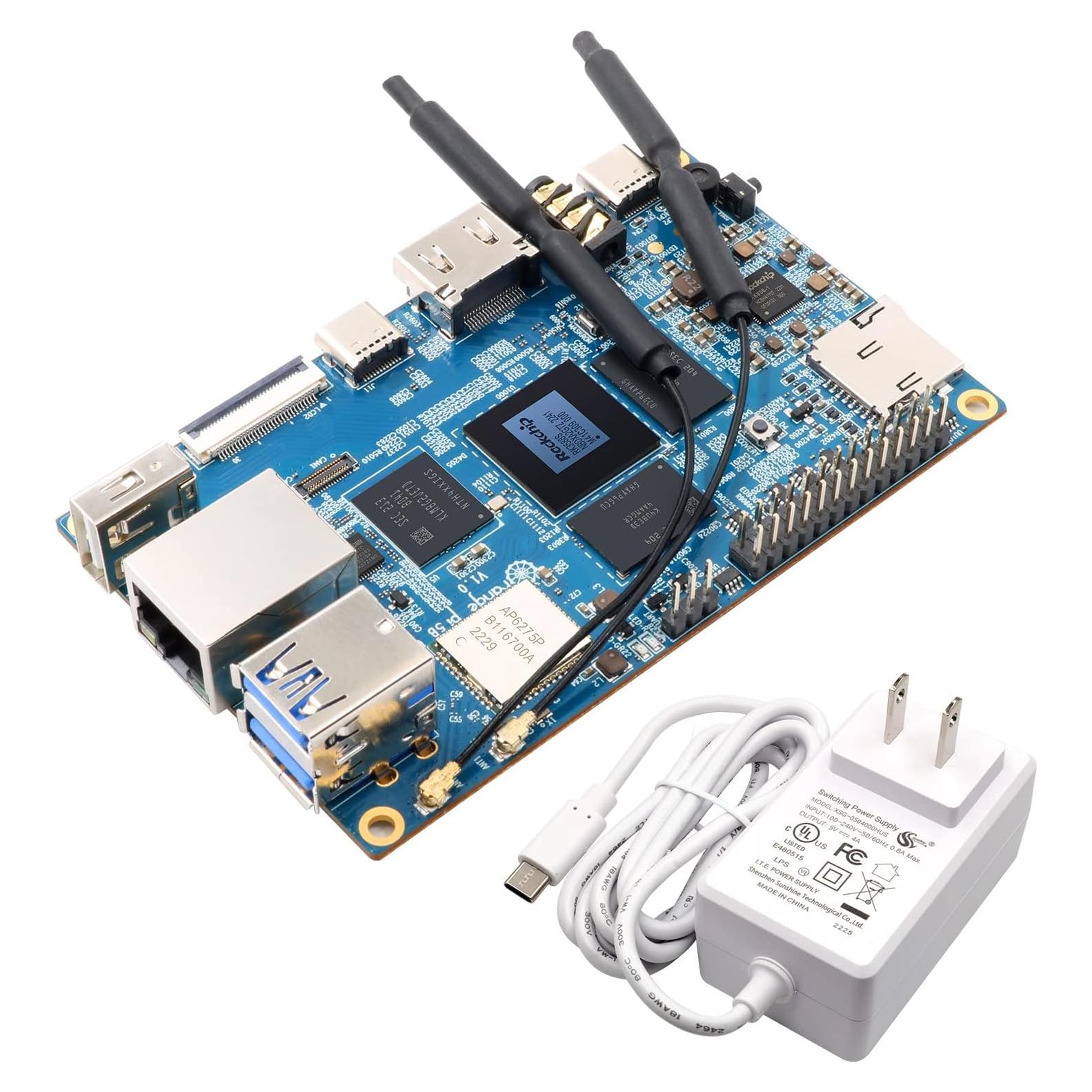 Computadora de Placa Única Orange Pi 5B 8GB 64GB eMMC