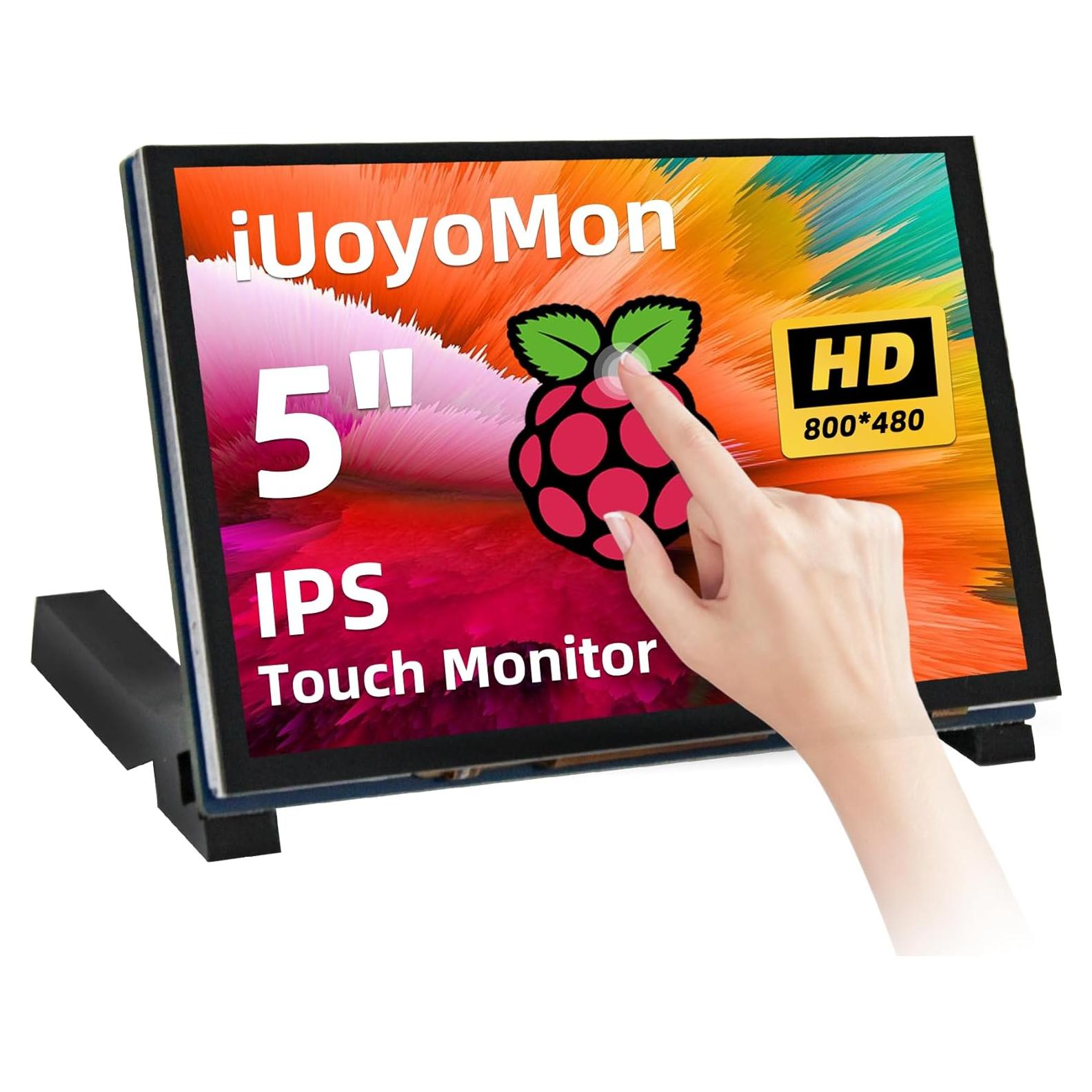 Pantalla Táctil IPS 12.7 cm iUoyoMon para Raspberry Pi 5/4/3