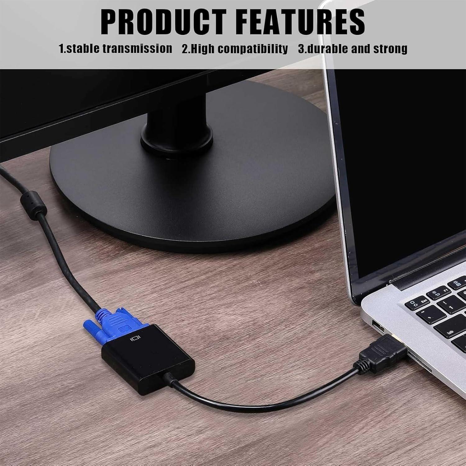 Paquete 10 Adaptadores HDMI a VGA Yunsailing 0.47 kg