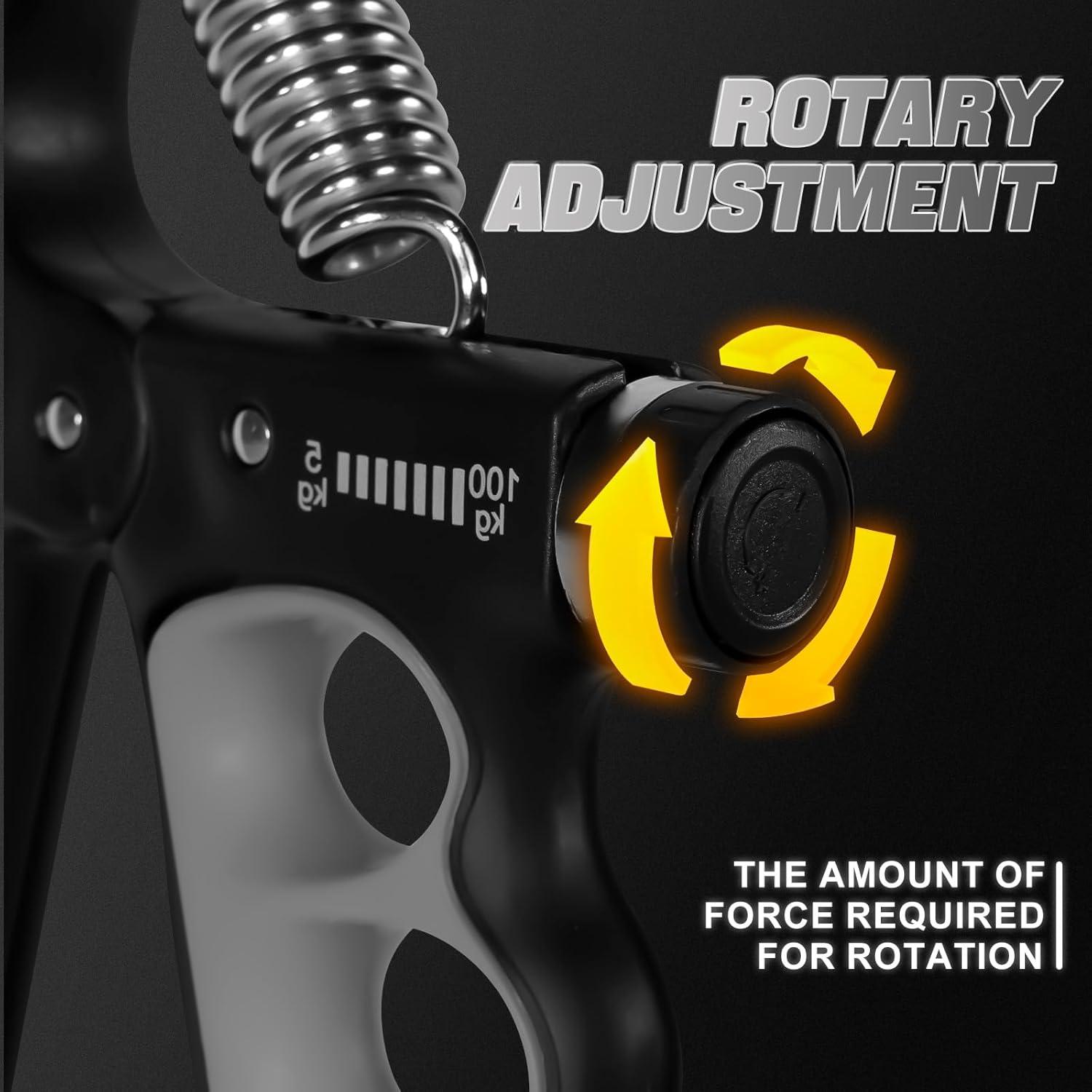 Entrenador de Fuerza de Agarre KANJISAURS Ajustable 5-100 kg