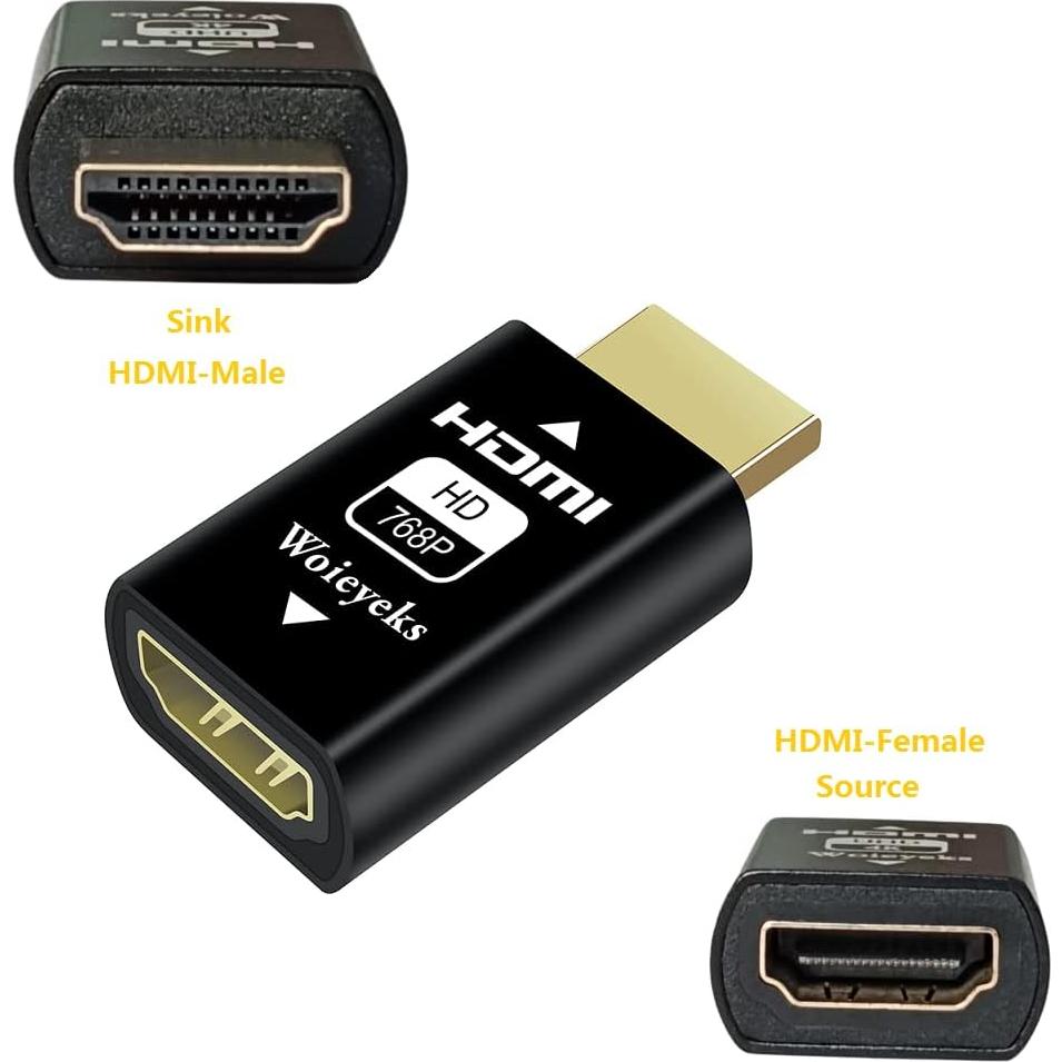 Emulador EDID HDMI Woieyeks 1024x768@60Hz Passthrough
