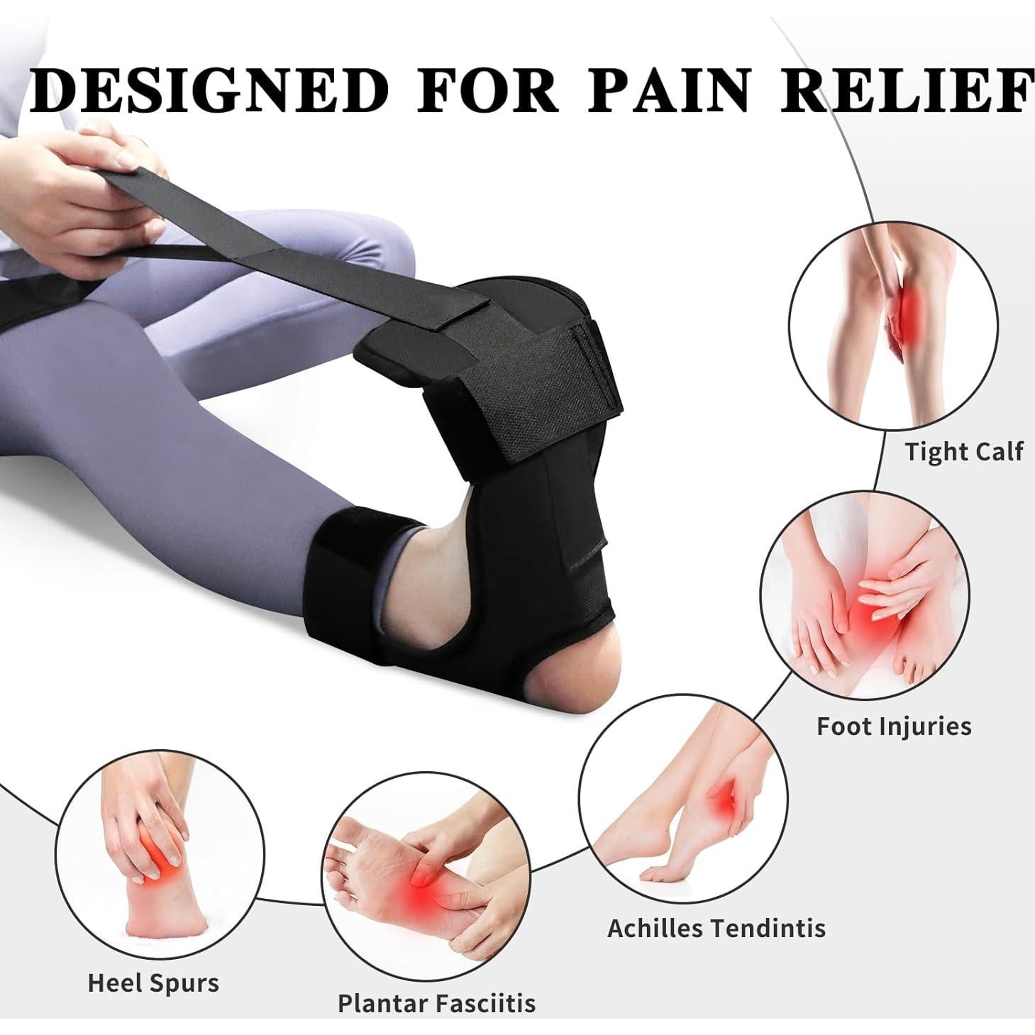 Correa de Estiramiento Sindax 145 cm para Yoga y Fisioterapia