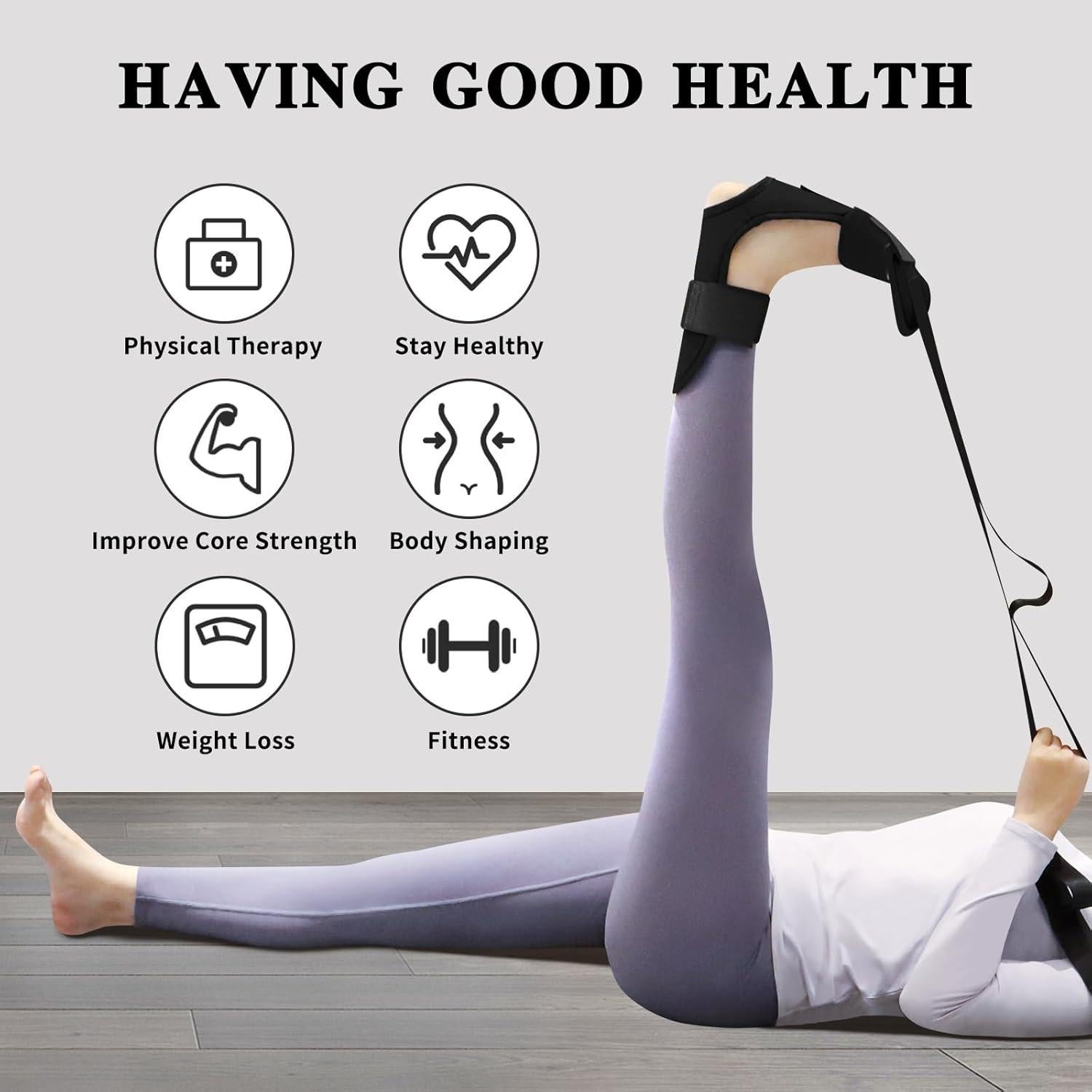 Correa de Estiramiento Sindax 145 cm para Yoga y Fisioterapia