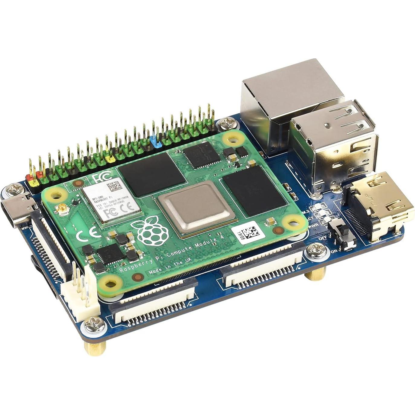 Mini Base Board para Raspberry Pi CM4 Waveshare - Conector GPIO 40PIN