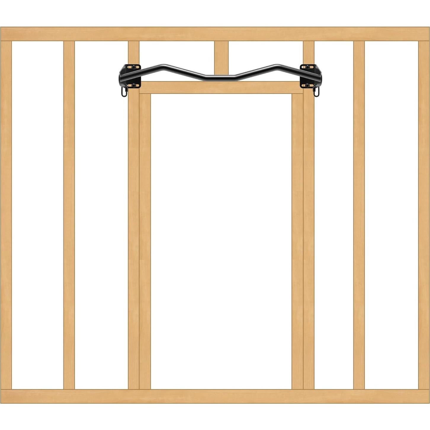 Barra de Dominadas Kipika Montada en Pared Alta Resistencia