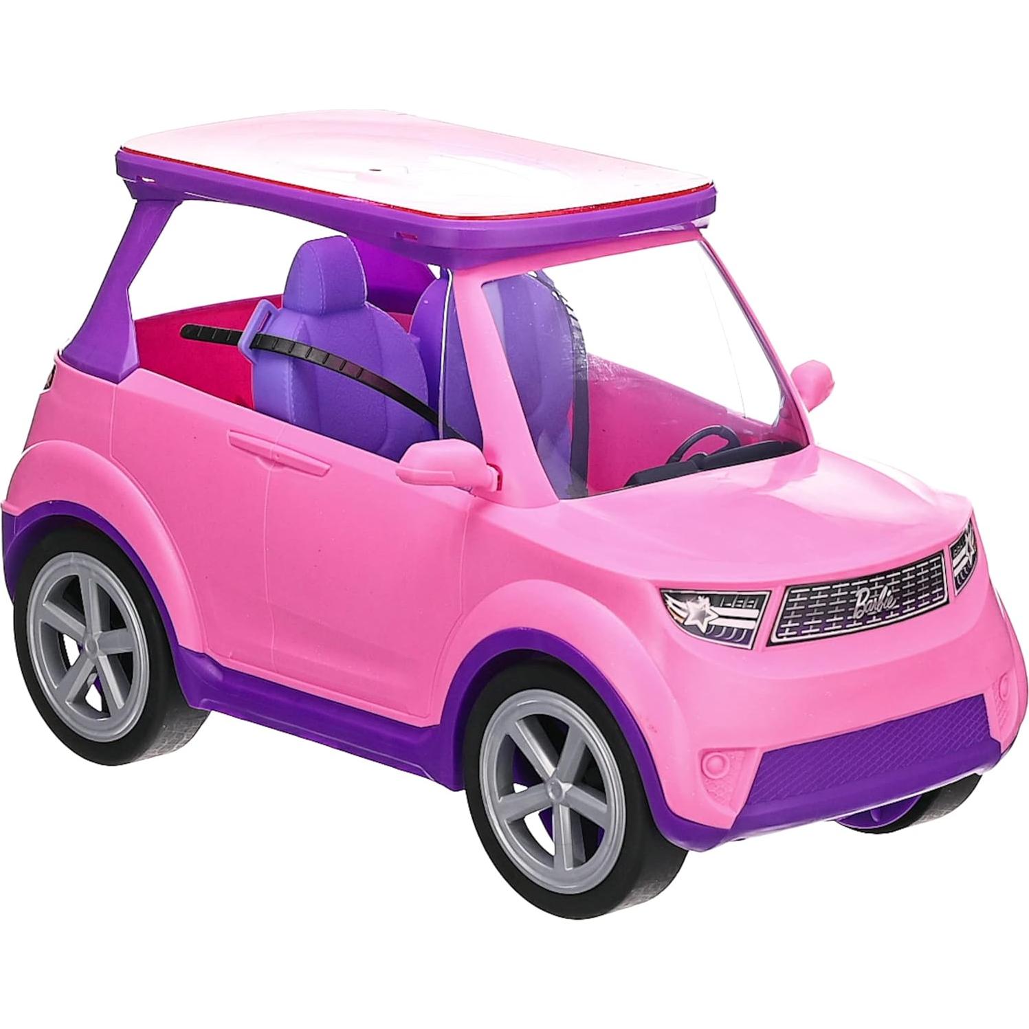 Juego de Vehículo Transformador Barbie SUV Rosa 2 Asientos
