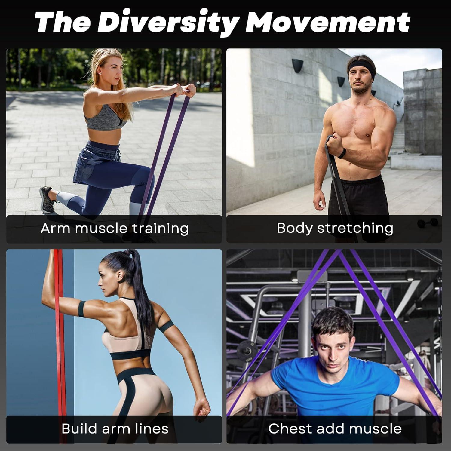 Bandas de Resistencia Acull 7 Piezas para Ejercicio y Terapia