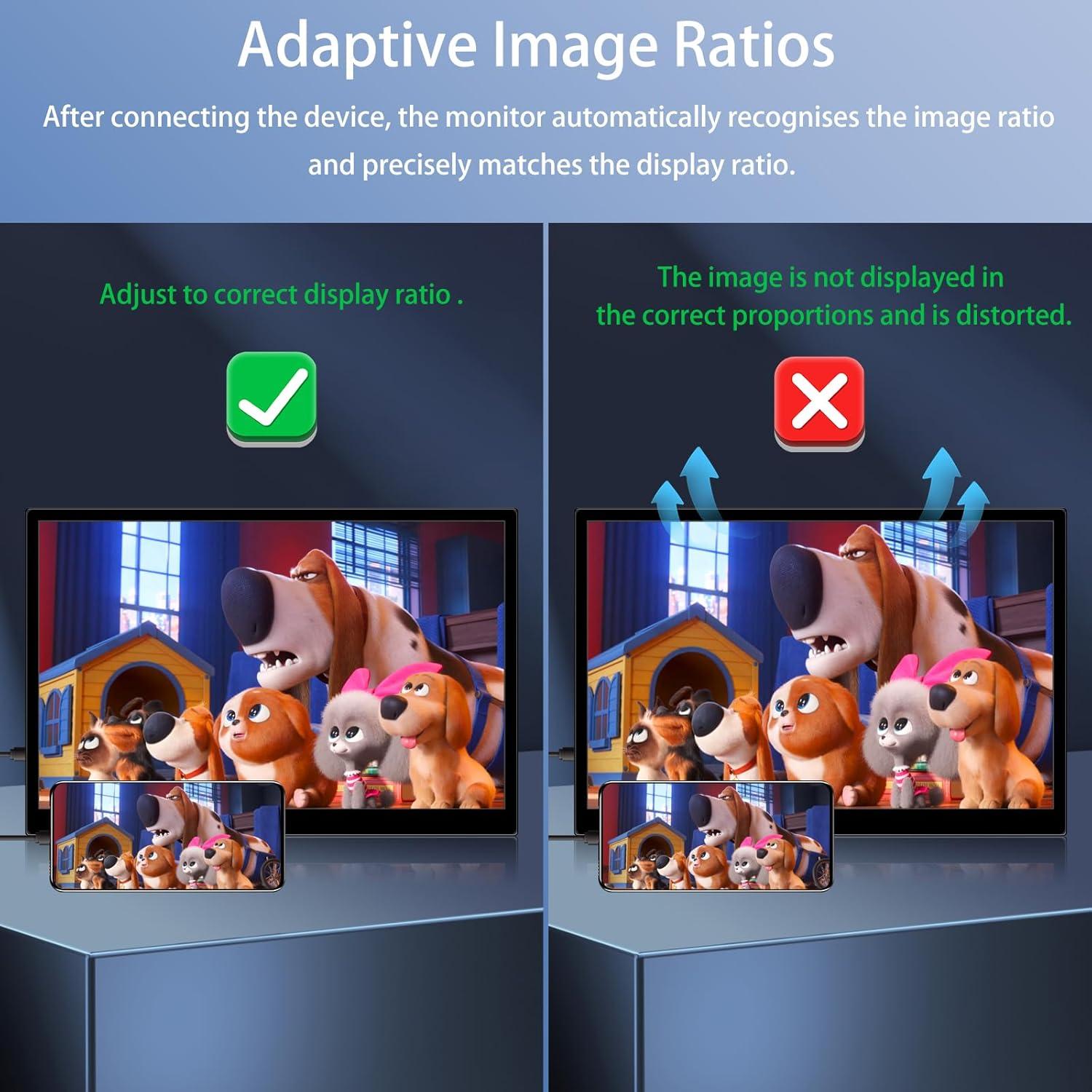 Monitor Portátil 16" FHD Táctil IPS USB-C HDMI 1920x1200