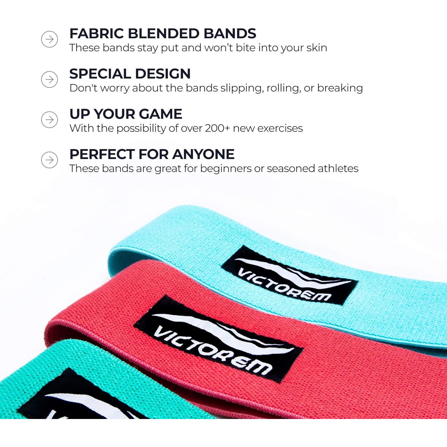 Conjunto de Bandas de Resistencia Victorem - 3 Unidades Antideslizantes