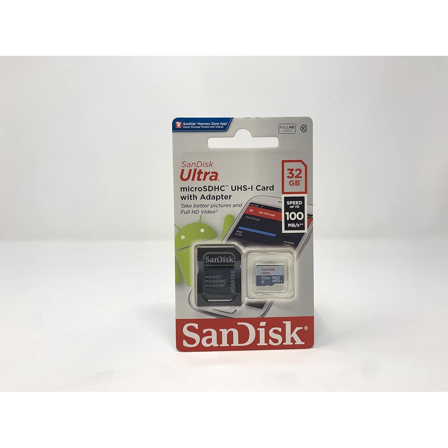 Tarjeta de Memoria Micro SDHC SanDisk Ultra 32GB Clase 10