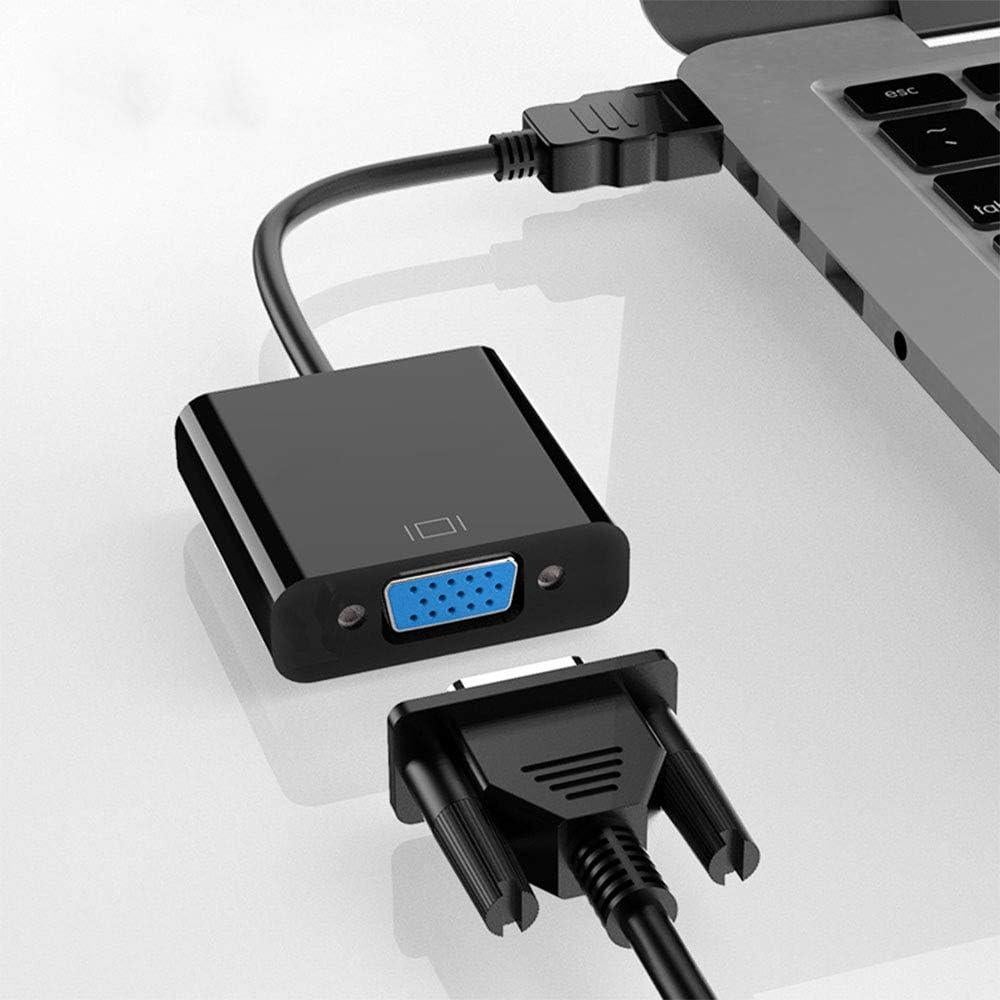 Adaptador HDMI a VGA Cuxnoo 1080P con Audio 3.5mm USB
