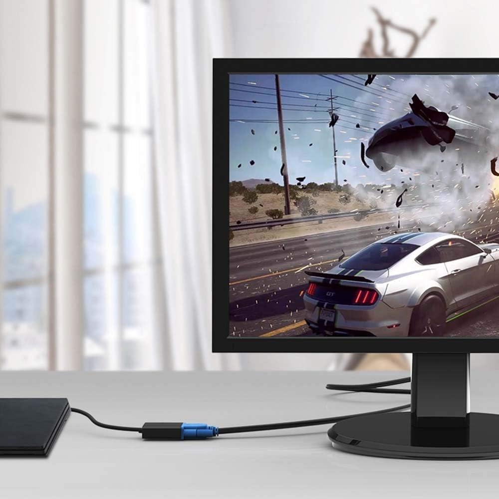 Adaptador HDMI a VGA Cuxnoo 1080P con Audio 3.5mm USB