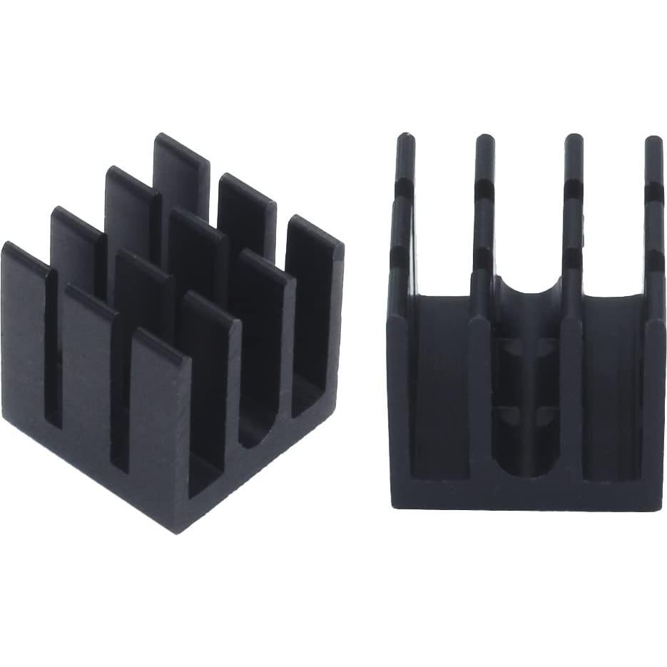 20 Disipadores de Calor de Aluminio 12x12x12mm con Cinta Adhesiva