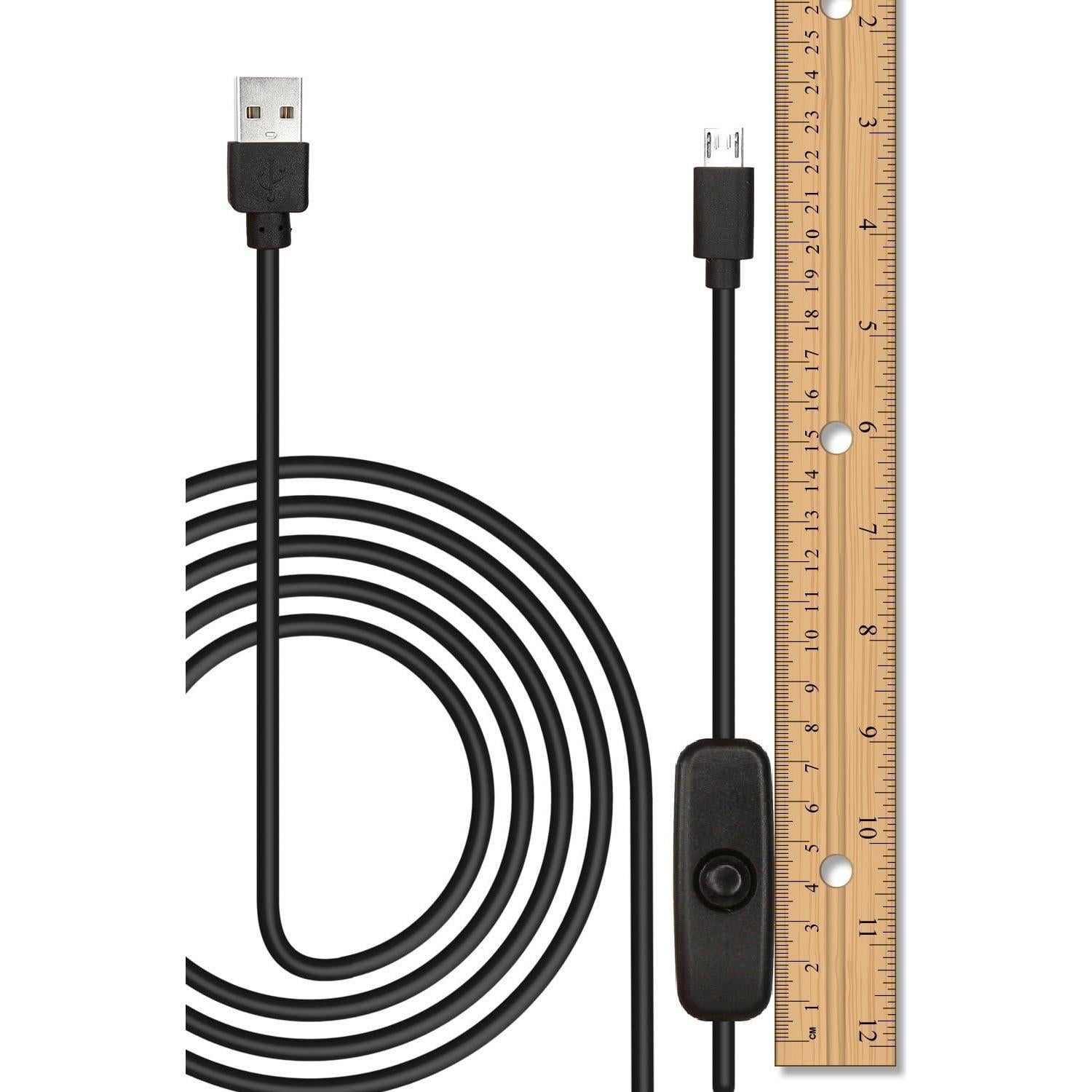 Cable Micro USB 1.5m HomeSpot con Interruptor ON/OFF