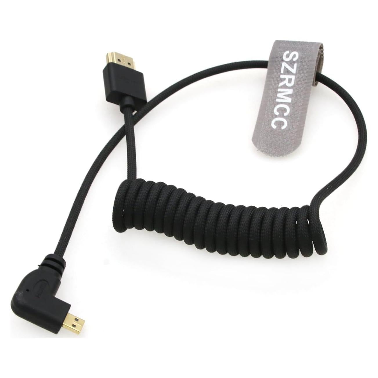 Cable HDMI 2.1 Micro HDMI Izquierdo SZRMCC 50cm 8K Trenzado
