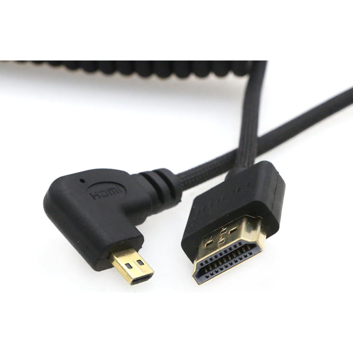 Cable HDMI 2.1 Micro HDMI Izquierdo SZRMCC 50cm 8K Trenzado