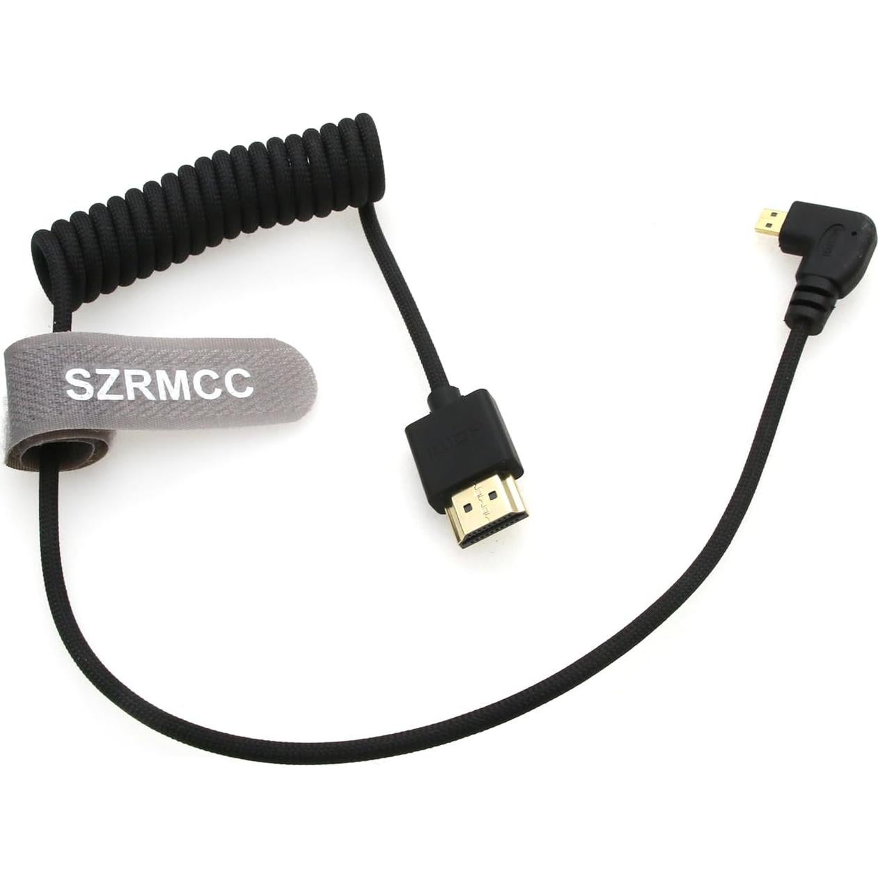 Cable HDMI 2.1 Micro HDMI Izquierdo SZRMCC 50cm 8K Trenzado