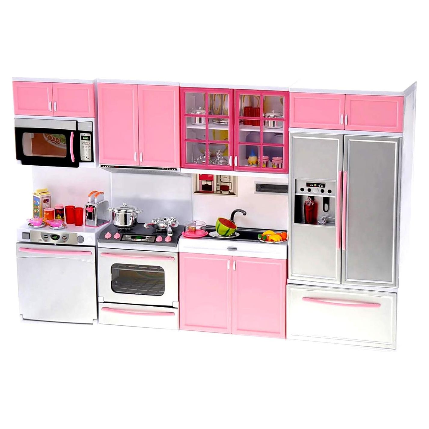 Juego de Cocina PowerTRC Rosa con Luz y Sonido 1.65 kg