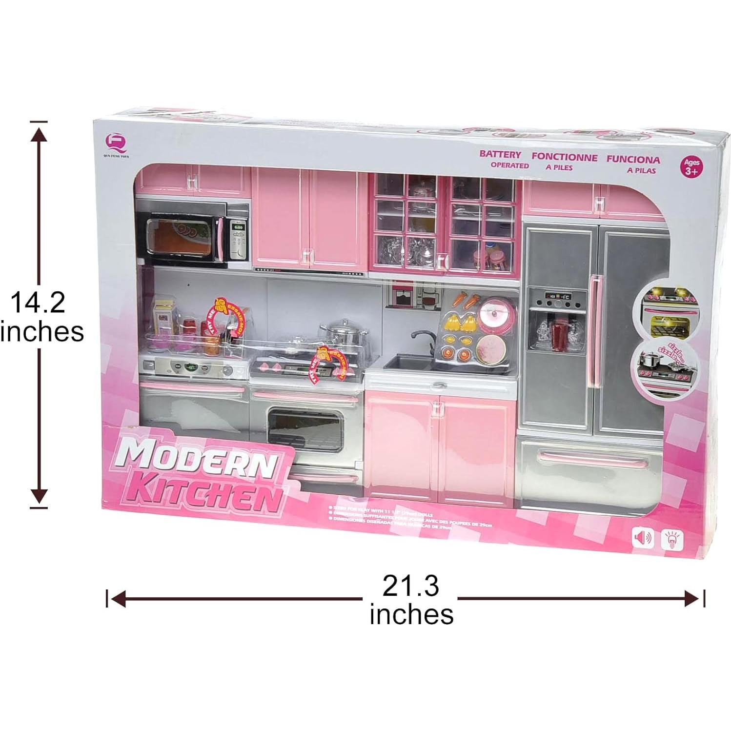 Juego de Cocina PowerTRC Rosa con Luz y Sonido 1.65 kg