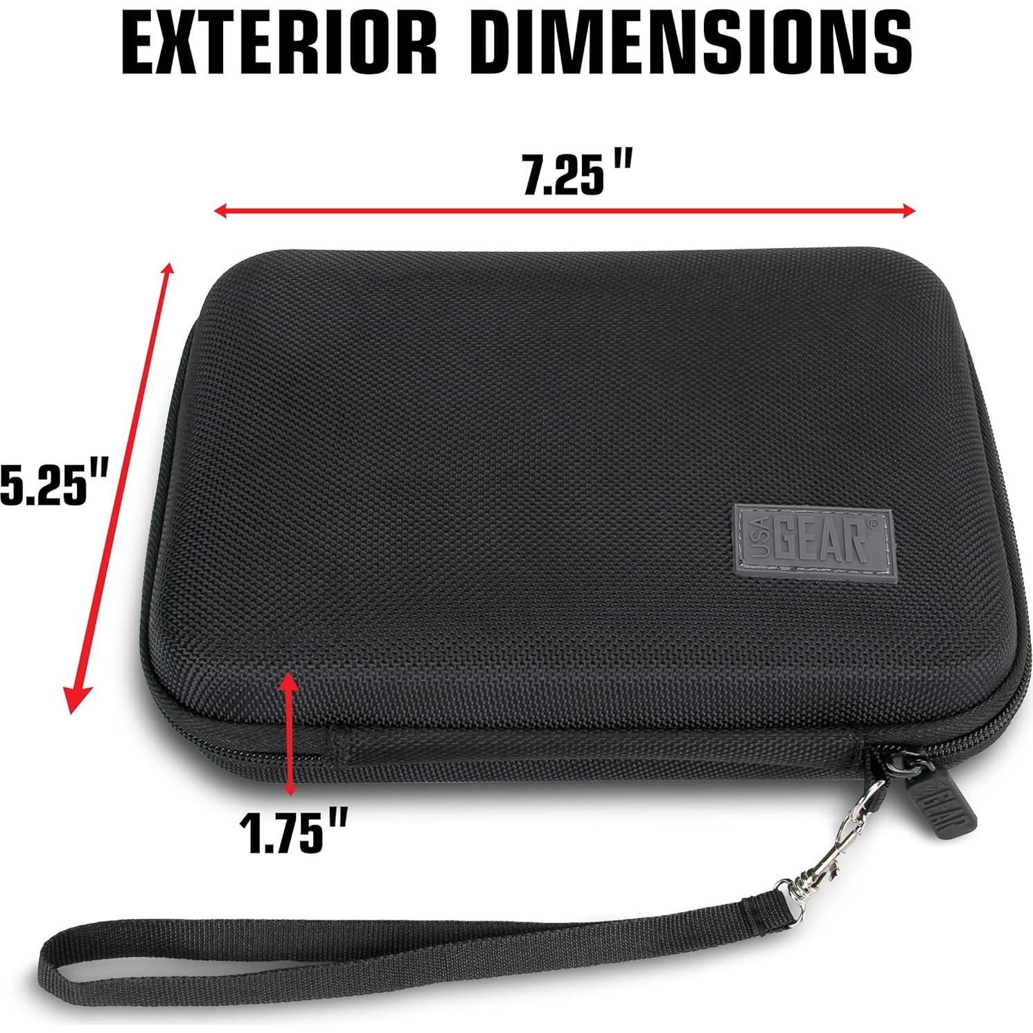 Funda de Viaje USA Gear para Raspberry Pi 3 y 4 - Negra