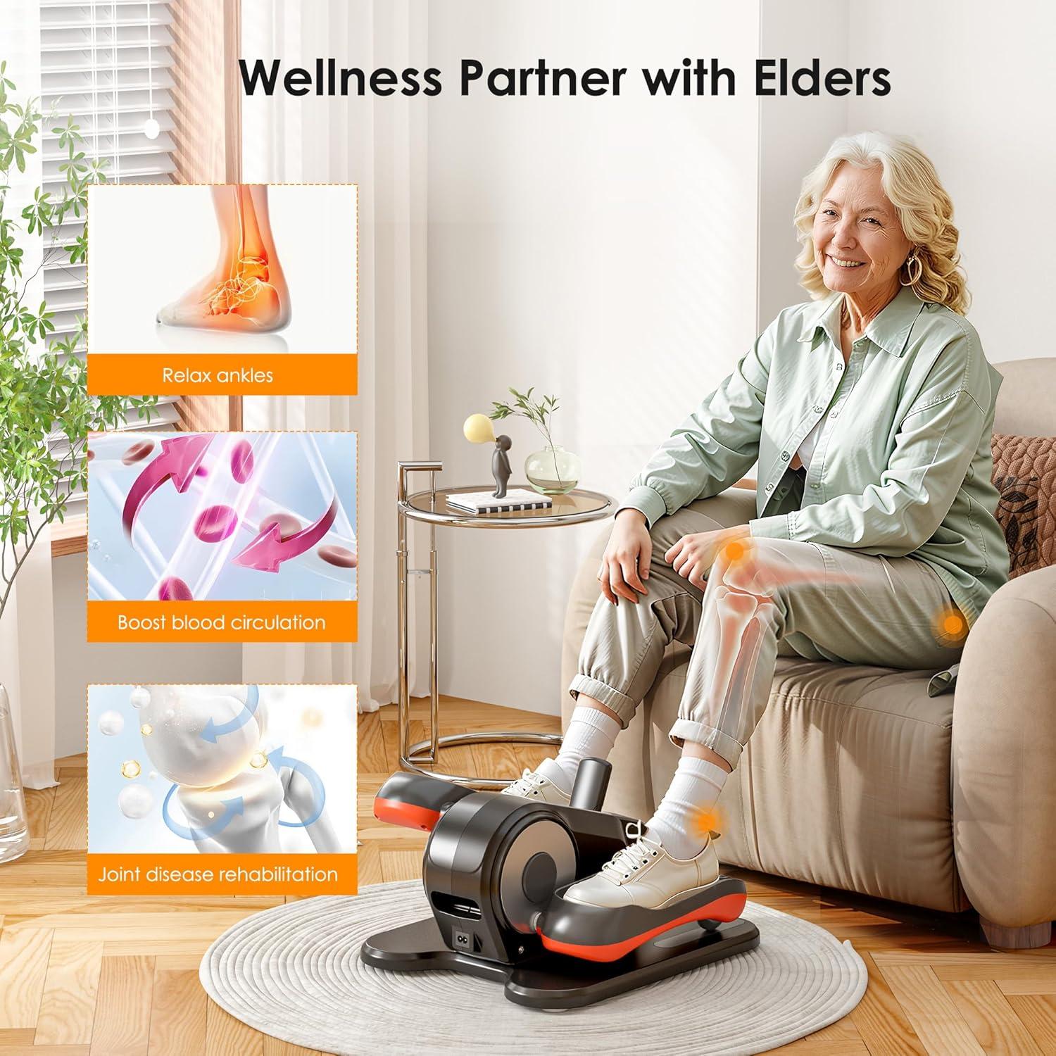 SogesPower Máquina Elíptica Bajo Escritorio 12 Velocidades