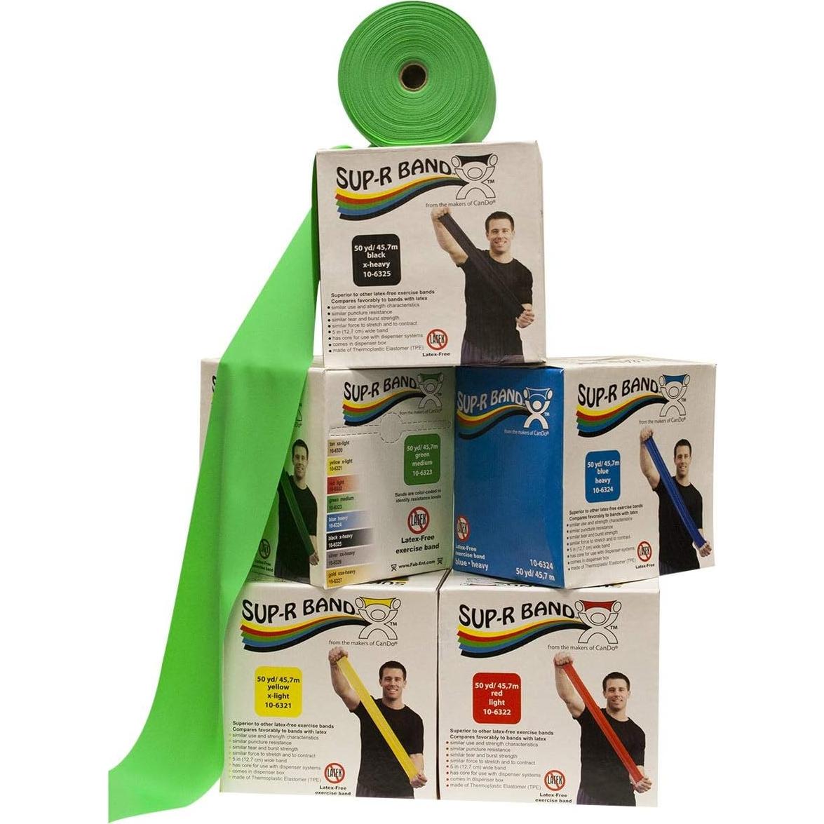 Sup-R Band® Banda de Ejercicio Libre de Láttex - Set 5 Piezas