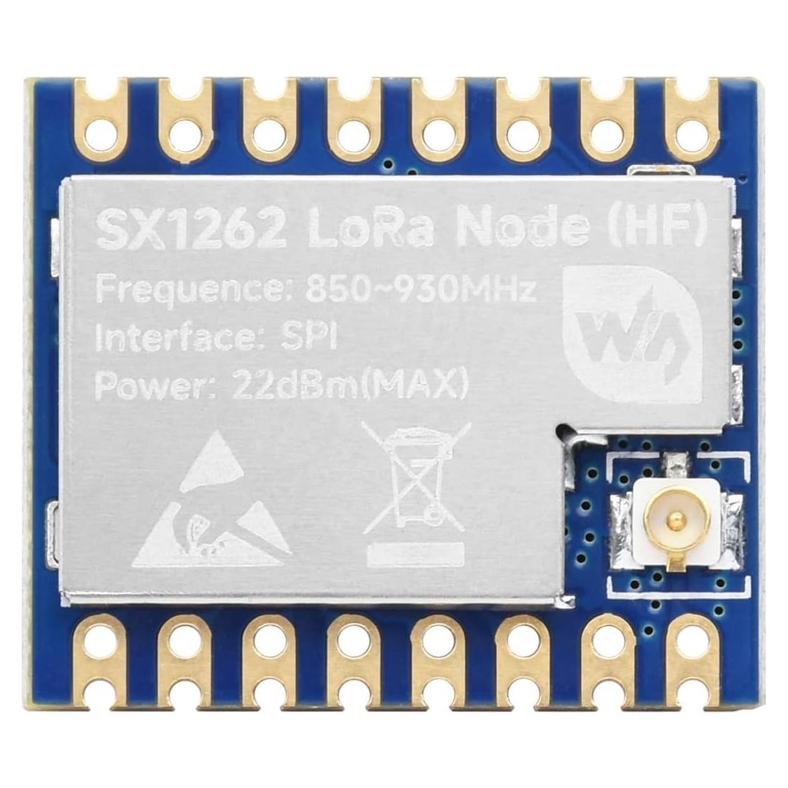 Waveshare Core1262 HF LoRa Module, SX1262 Chip, Meshtastic Devices,Long-Range Communication, Anti-Interference, Suitable for Sub-GHz Band