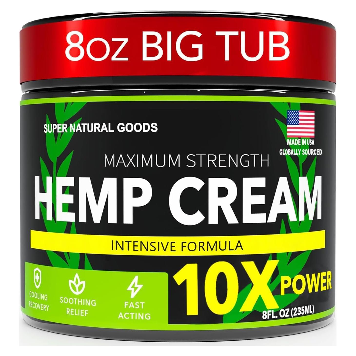 Crema de Cañamo Super Natural Goods 226.8 g Alivio Articulaciones