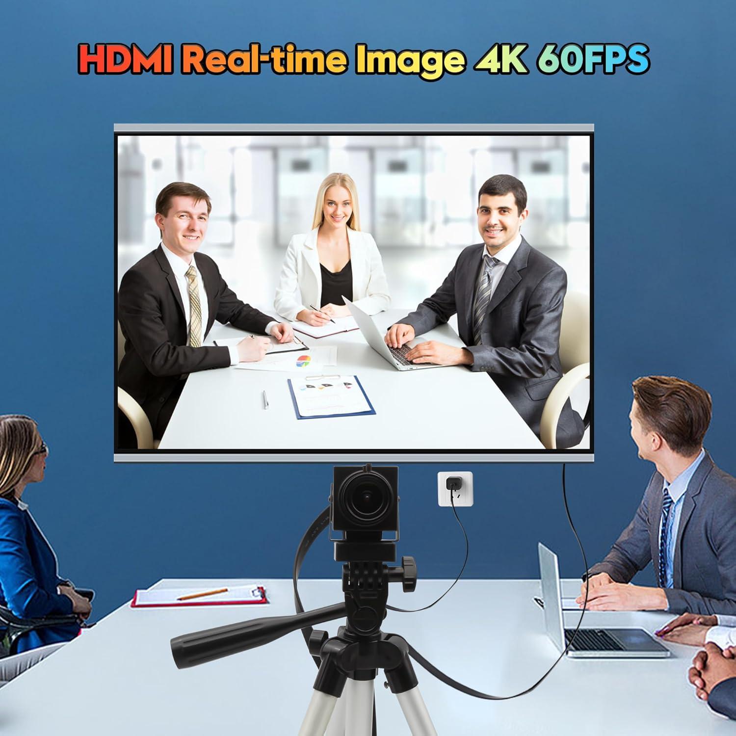 Cámara USB 4K SVPRO con Lente Zoom 2.8-12mm HDMI