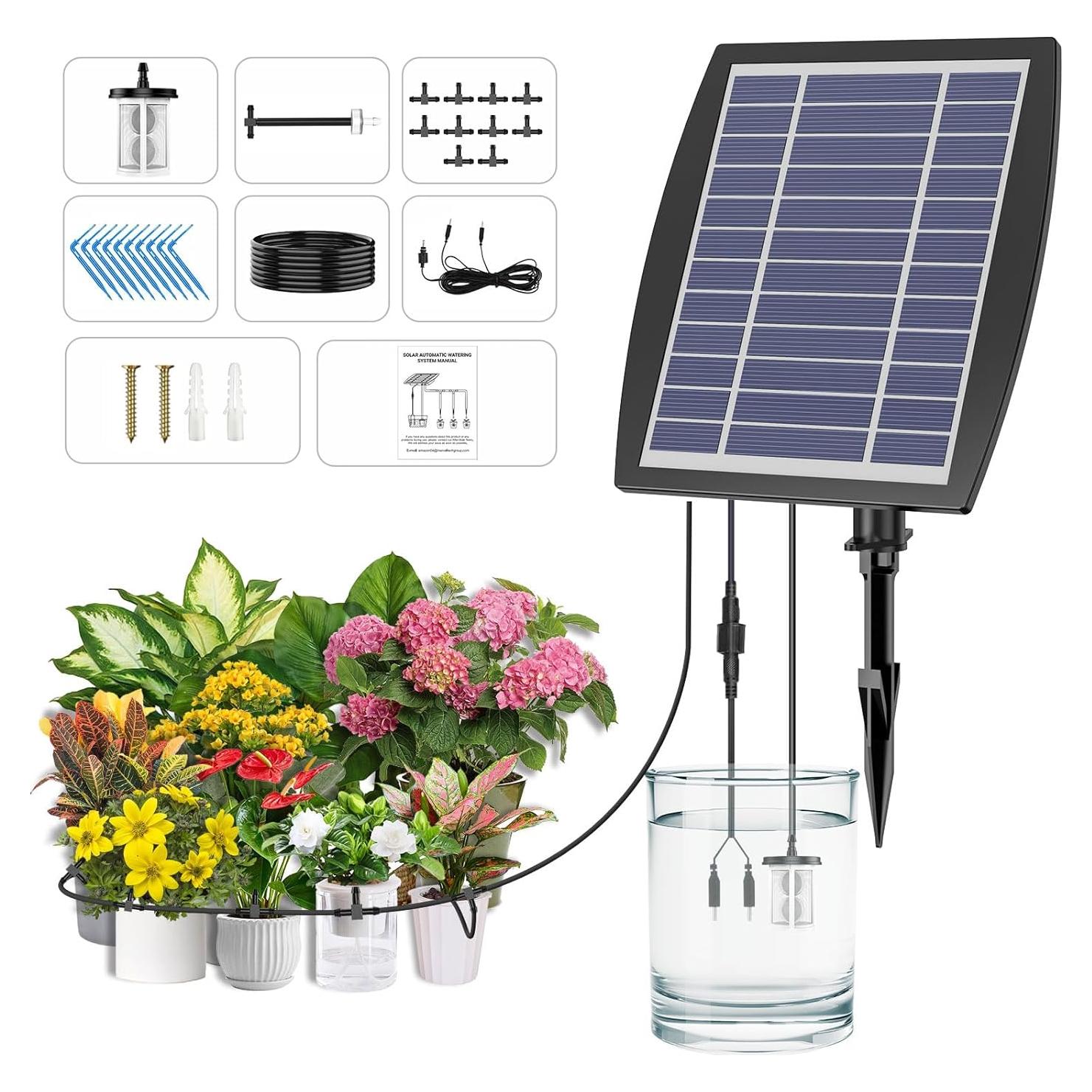 Sistema de Riego por Goteo Solar OHYEAHSPIN 20-30 Macetas