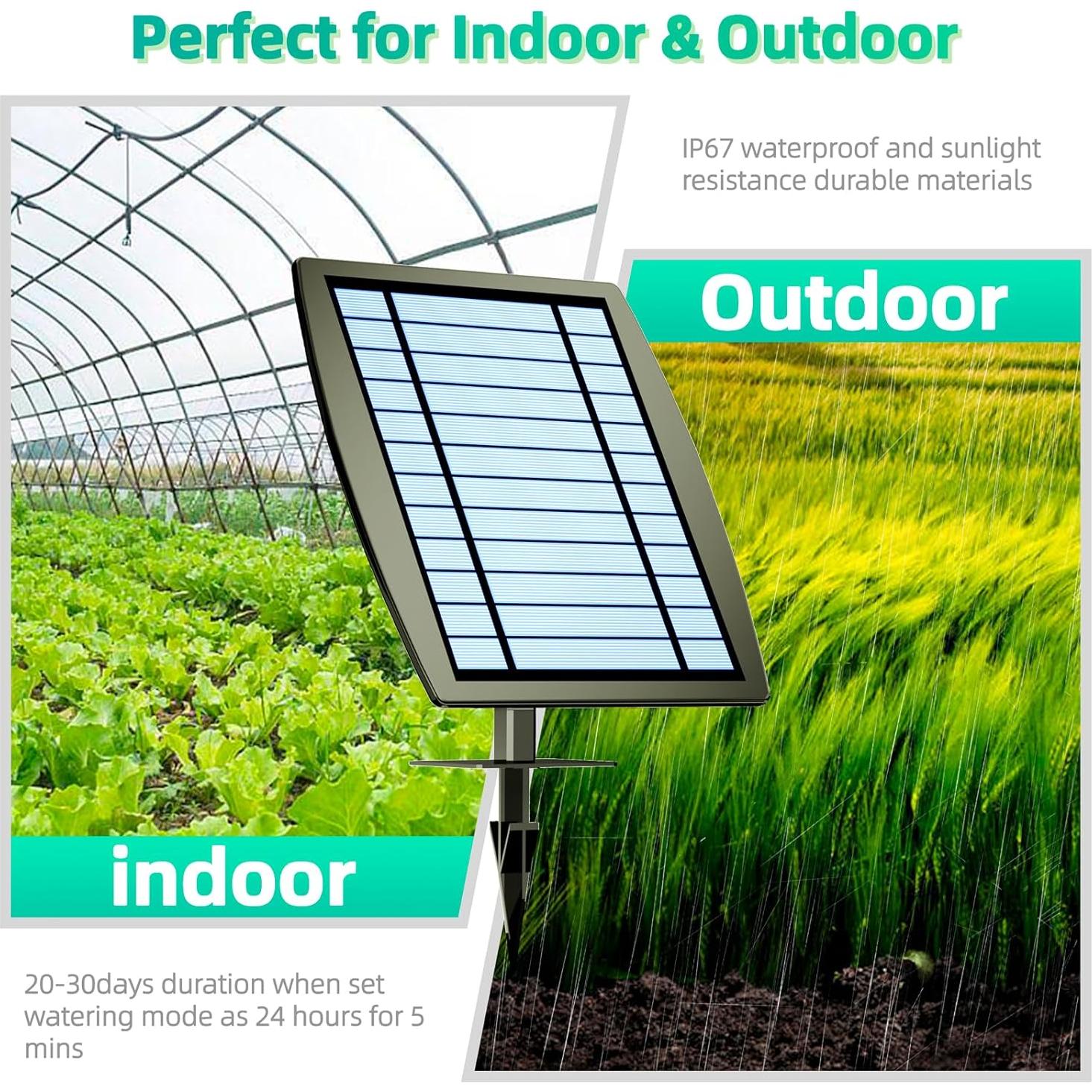 Sistema de Riego por Goteo Solar OHYEAHSPIN 20-30 Macetas