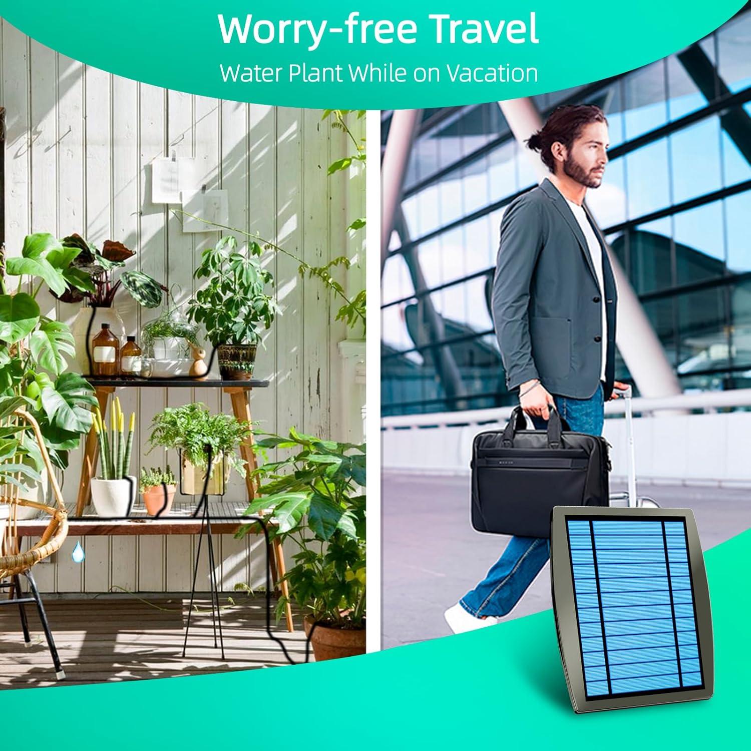 Sistema de Riego por Goteo Solar OHYEAHSPIN 20-30 Macetas