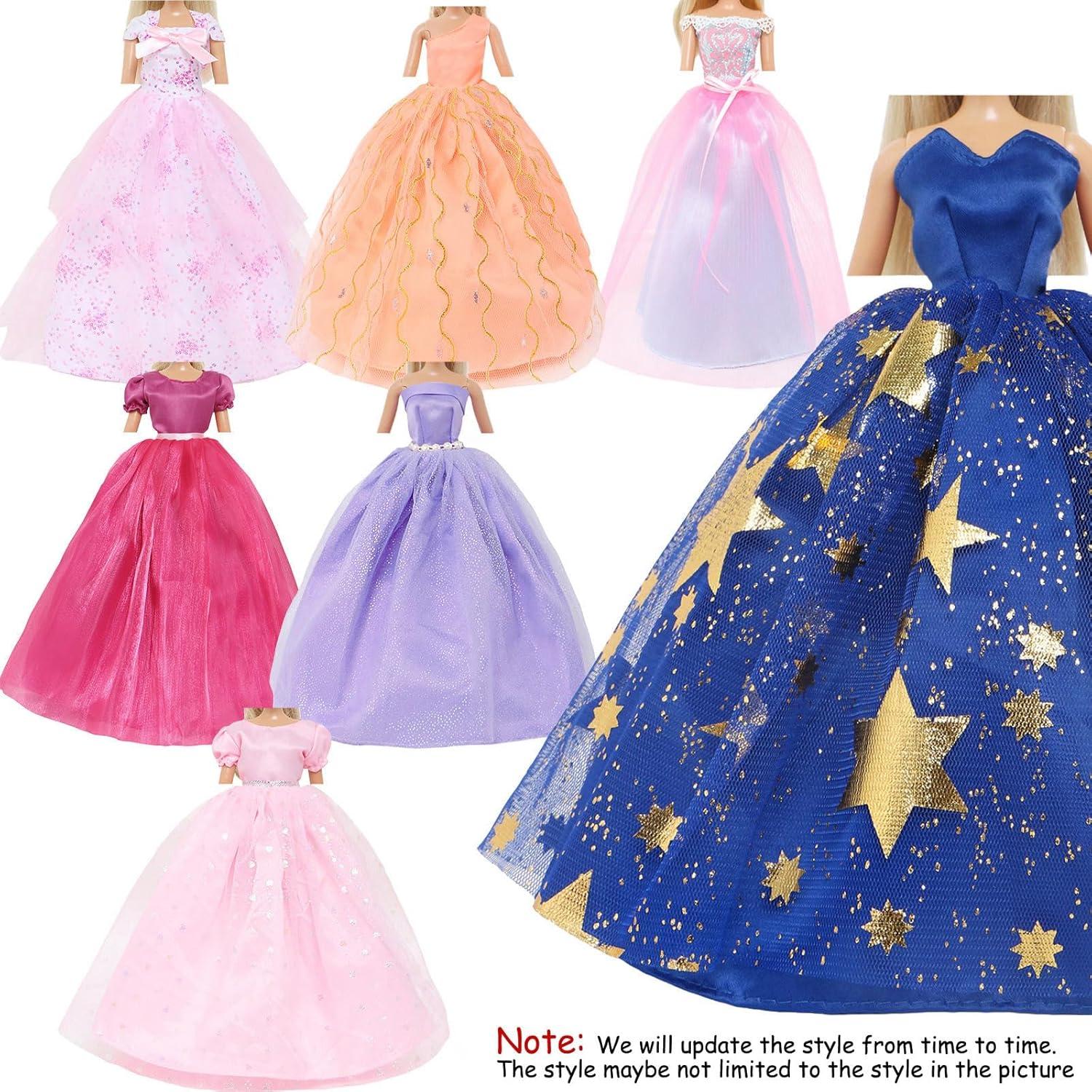 Conjunto de 5 Vestidos de Novia para Muñeca BJDBUS 28.4 cm