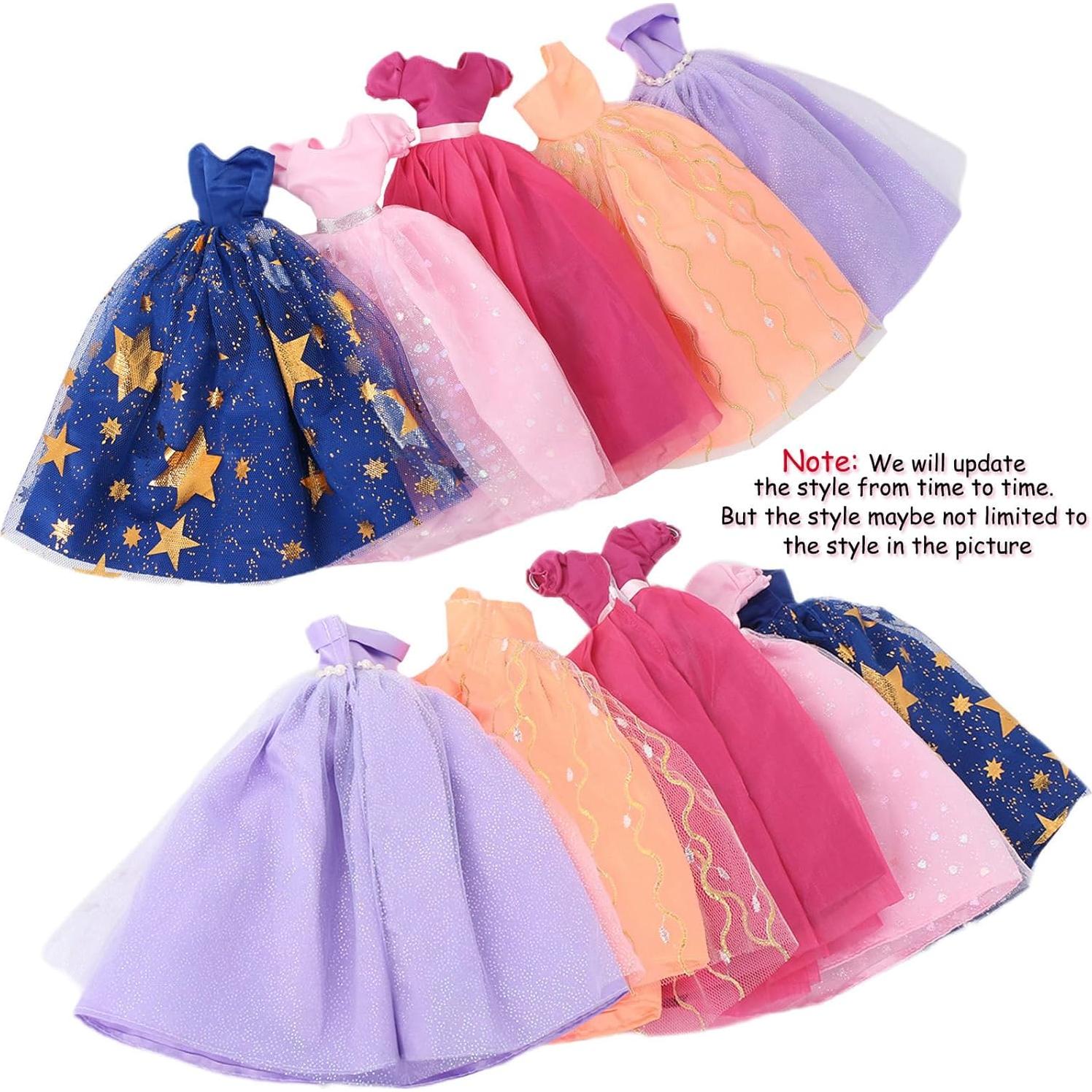 Conjunto de 5 Vestidos de Novia para Muñeca BJDBUS 28.4 cm