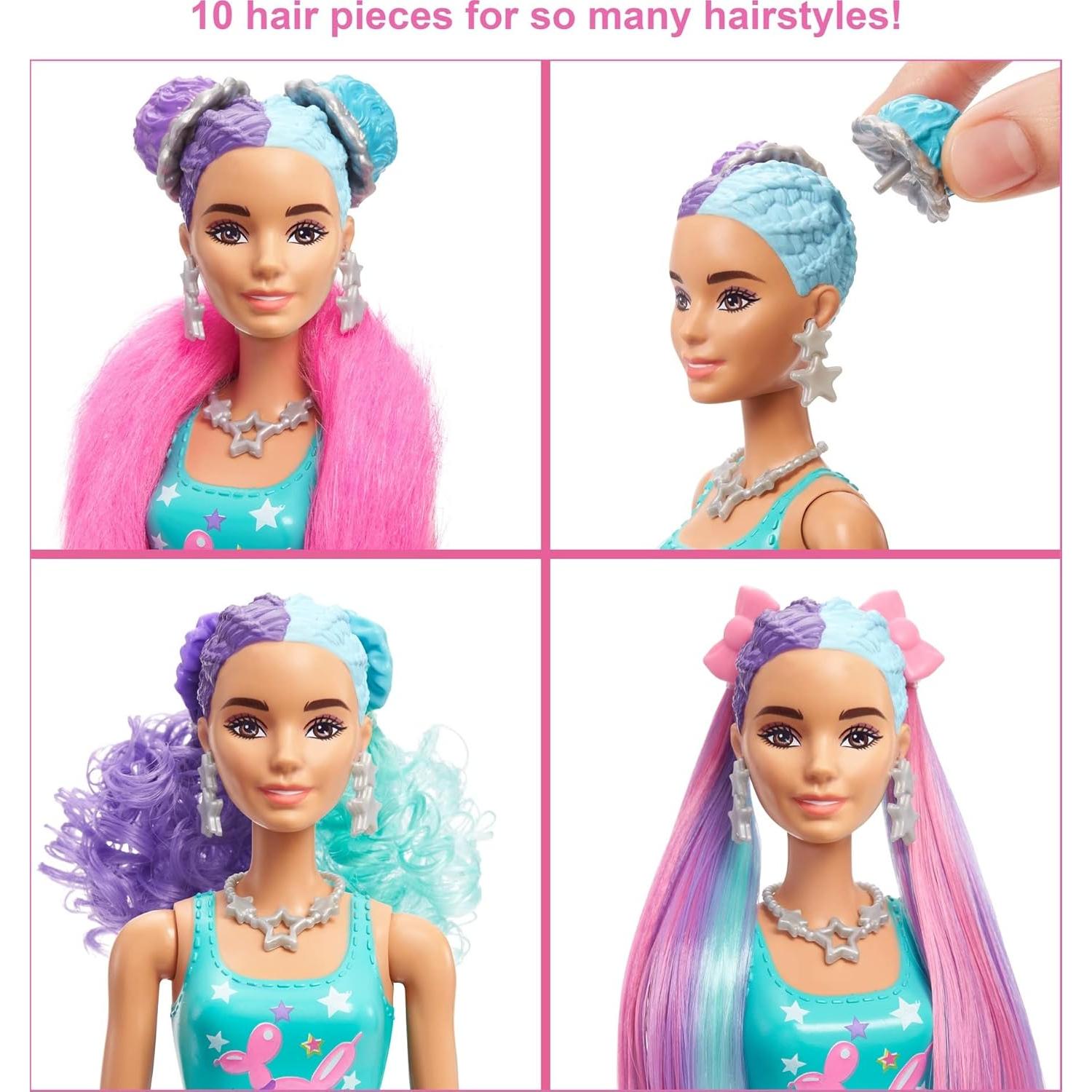 Muñeca Barbie Color Reveal Glitter con 25 Sorpresas y Peinados