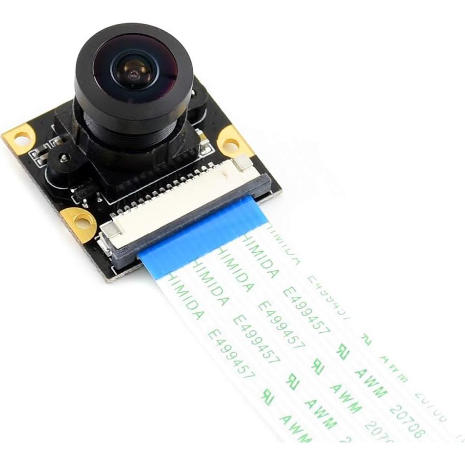 Cámara IMX219-160 Waveshare 8MP 160° FOV para Raspberry Pi 5