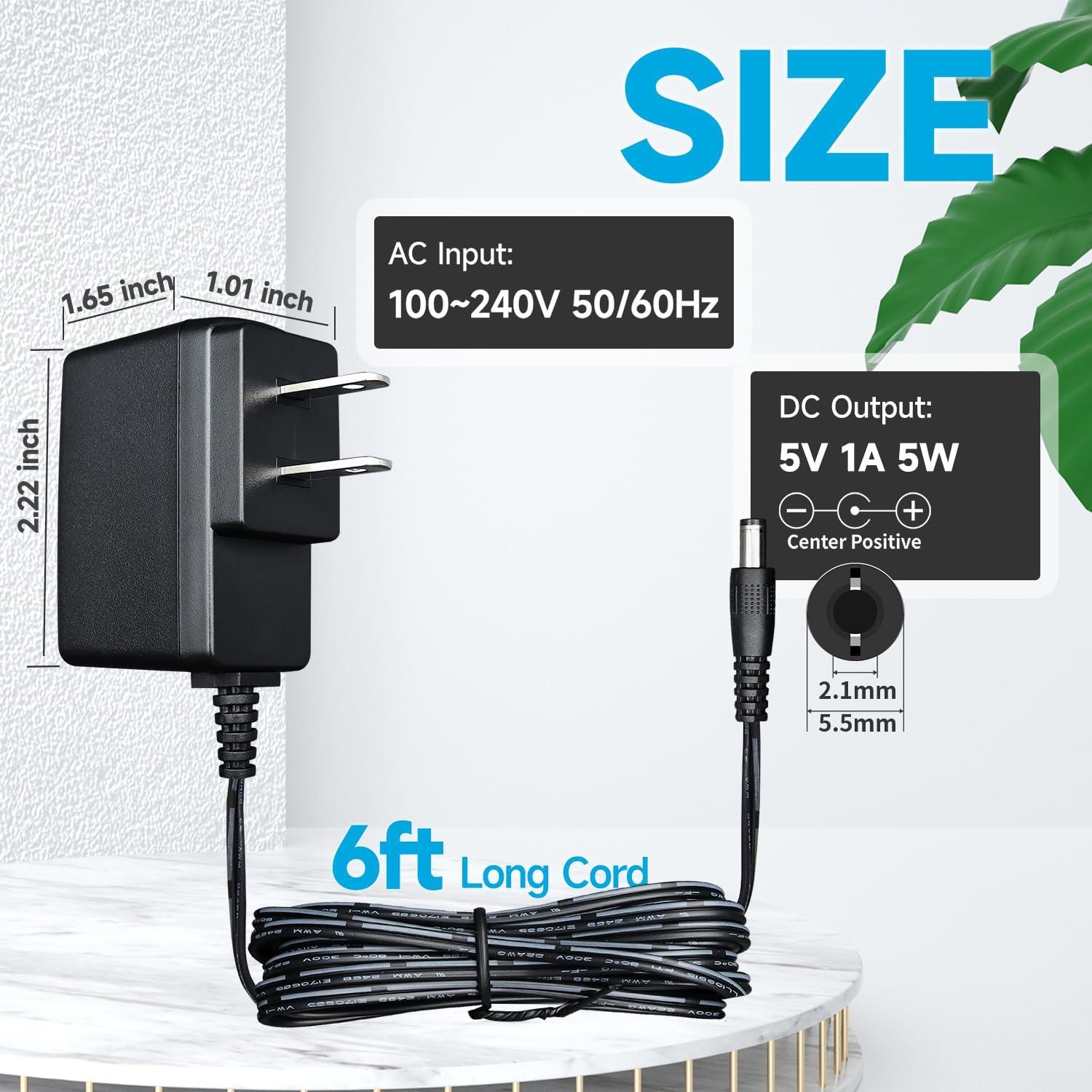 Adaptador de Alimentación Anlink 5V 1A 5W con Cable 1.8m