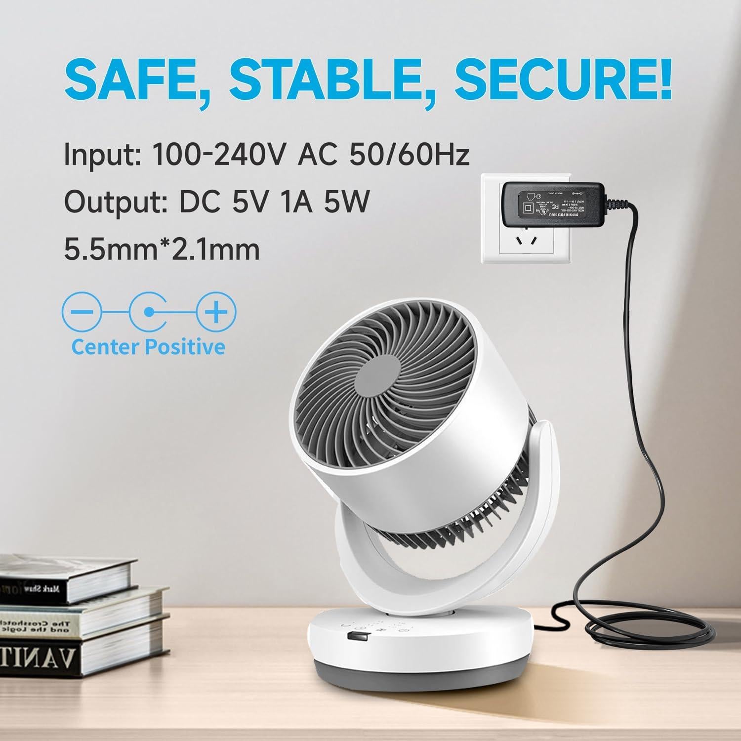 Adaptador de Alimentación Anlink 5V 1A 5W con Cable 1.8m