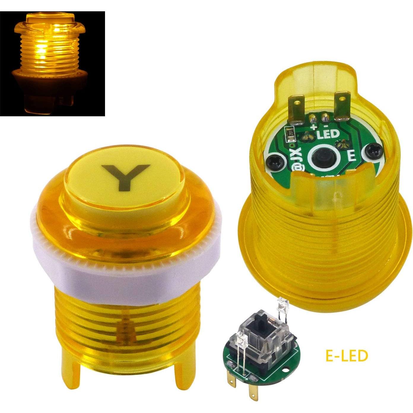 8 Botones LED Arcade SJ@JX Azul Cherry MX para PC